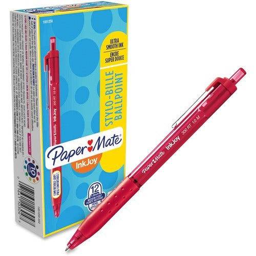 PAPER MATE Paper Mate PAP1951258 Ballpoint Pen 1.0mm Red Ink 12-pack