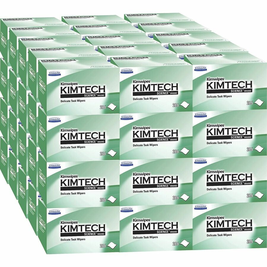 KIMBERLY-CLARK Kimberly-Clark KCC34155CT Science Kimwipes Delicate Task Wipers 4.39 x 8.20 (286/Box, 60/Carton)