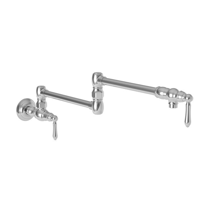 Newport Brass 1030-5503/26 Pot Filler Chesterfield Wall Mount 2 Lever ADA Polished Chrome