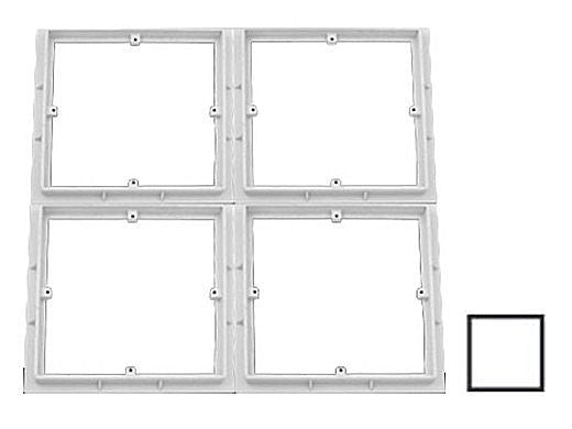 AquaStar 18FR101 AquaStar 18x18 Flat Frame | White | 18FR101