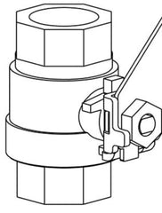 Acorn 7102-400-003 Ball Valve Assembly Chrome Plated Brass 1 Threaded