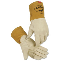 Caiman 1869-XL Cow Grain Unlined Welding Gloves X-Large 4 inch Gauntlet Cuff