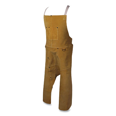 Caiman 3242 Boarhide Pig Skin Split-Leg Bib Apron 42 in L Tan