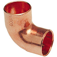 Nibco 9056200CB Copper Elbow, Solder Pressure 607R-CB, 1-1/2 Inch x 1-1/4 Inch, 90-Degree 1/4 Bend Close Rough, C x C