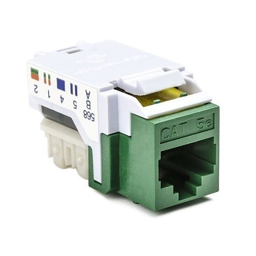 HELLERMANN TYTON Hellermanntyton RJ45FC5E-GRN Cat5e Keystone Jack