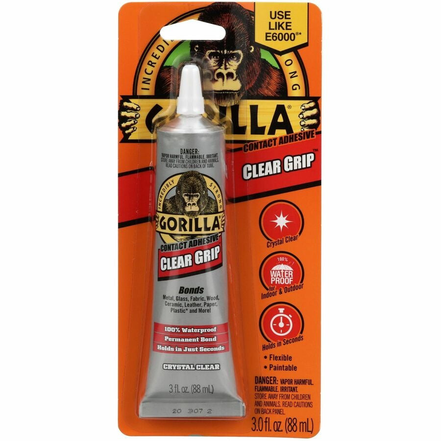 GORILLA Gorilla GOR8040001 Clear Grip Contact Adhesive (3 fl oz, 1 Each)