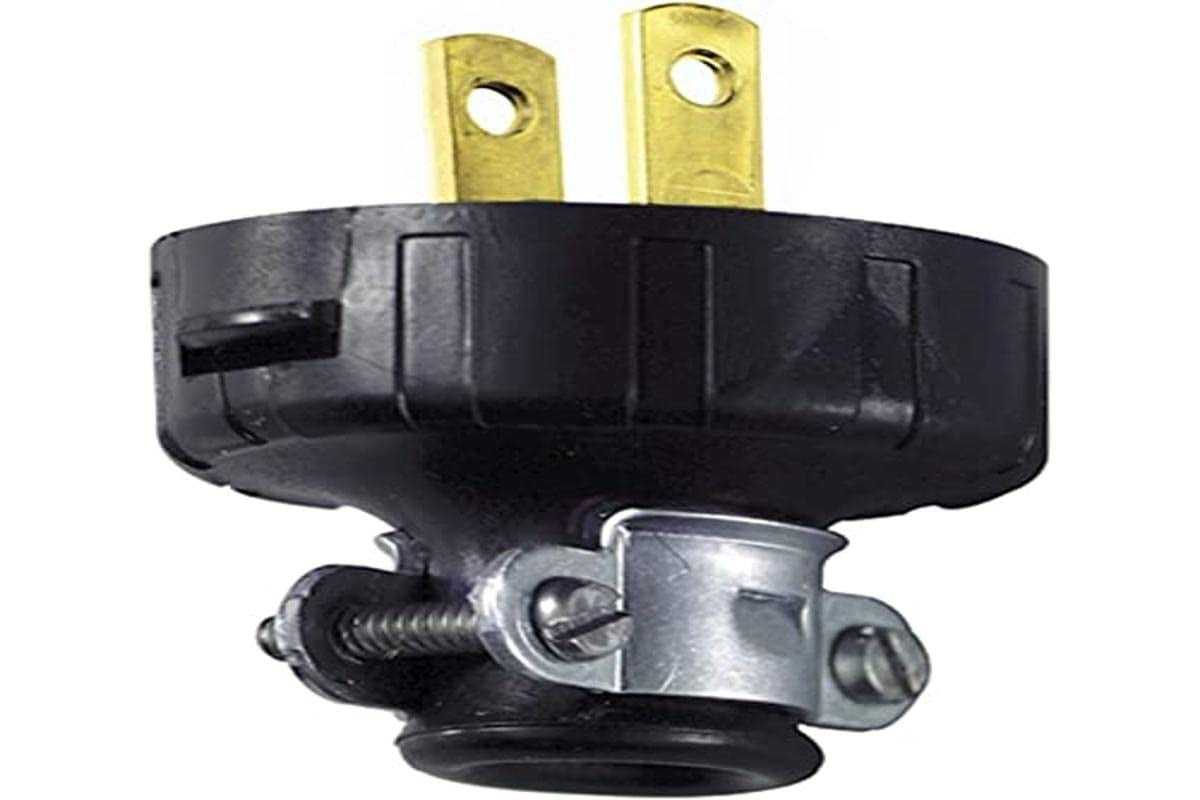 LEVITON Leviton 010-48646-02E 15A 125V 2-Wire 2-Pole Heavy-Duty Cord Plug (Each) 010-48646-02E