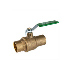 Bugatti 609-9276NL-012 - 1-1/4" Lead-Free Forged Full Port Brass Ball Valve, CxC, Steel Handle