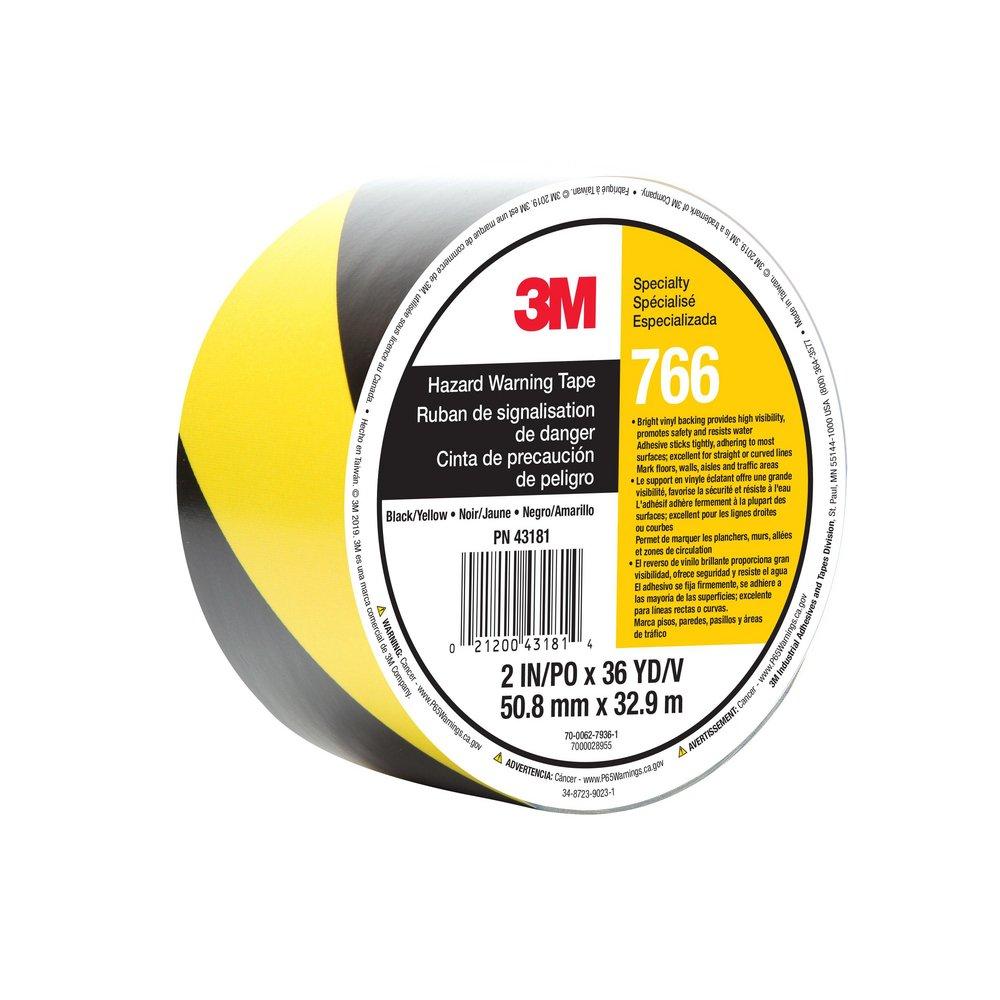 3M 7000028955 36 yd. Hazard Warning Tape in Black and Yellow