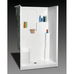 Oasis Lifestyle SH-4836LSWHT Shower 48 x 36 x 75.5 Center Drain