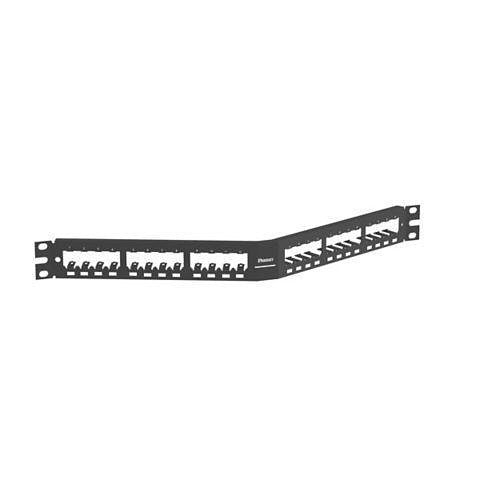 PANDUIT Panduit CPA24BLY Angled Patch Panel 24 Port
