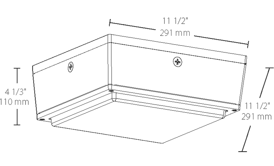 RAB LIGHTING Rab VANLED40 Vandal-Proof 40W (Canopy)