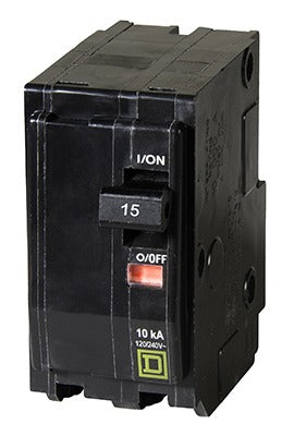 SQUARE D Square D QO215CP 15A Double Pole Circuit Breaker 120-240V