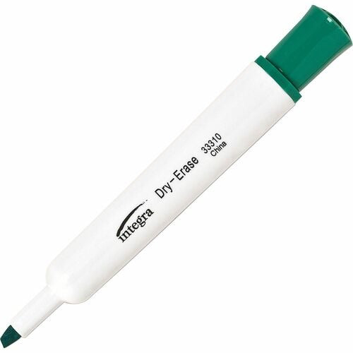 INTEGRA Integra ITA33310 Green Chisel Tip Dry-erase Markers 12-pack
