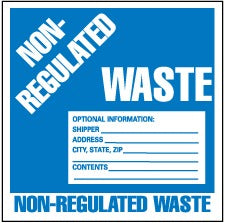 ACCUFORMNMC Accuformnmc HW9N Hazardous Material Label 6 in Square