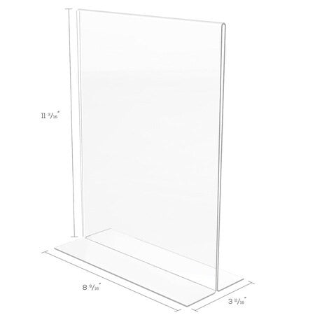 DEFLECTO Deflecto DEF69201 Stand Up Sign Holder Bottom Load Portrait 8.5 x 11