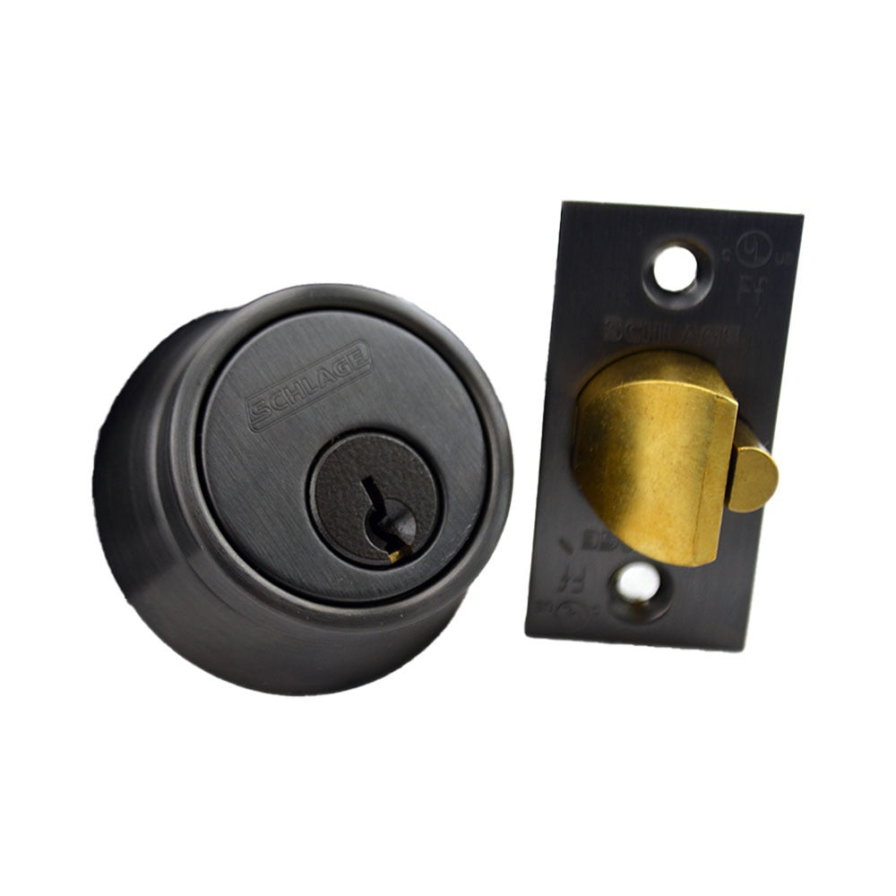 SCHLAGE Schlage Commercial B250P613 Deadlatch Deadbolt Oil Rubbed Bronze