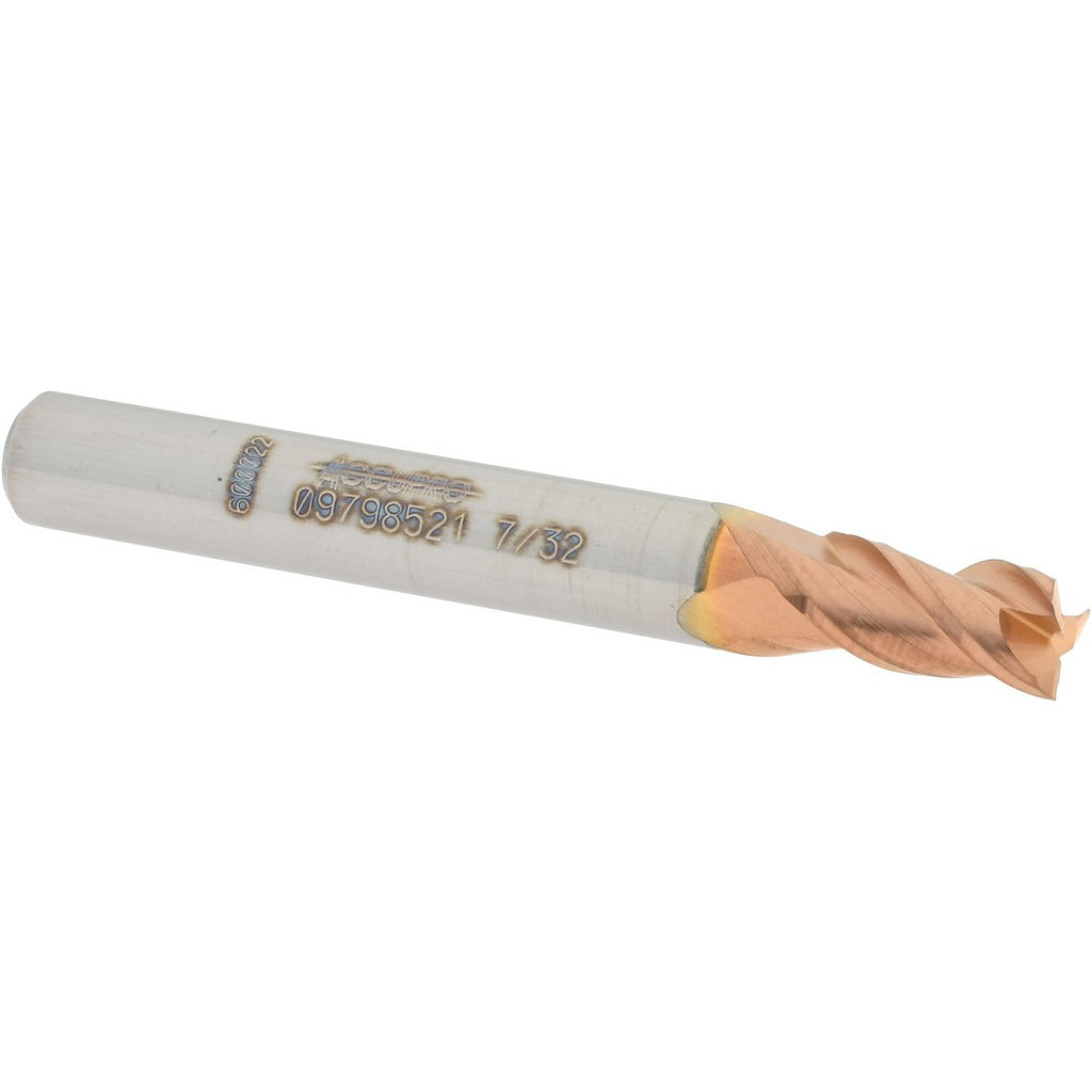 ACCUPRO Accupro 12182167 Square End Mill 7/32 in 3 Flute Carbide