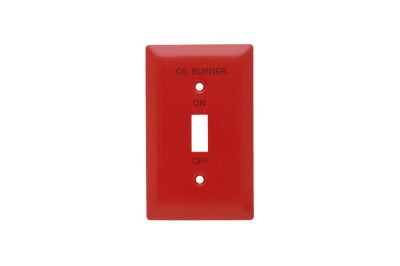 LEGRAND Pass Seymour SS1OBRED Red Oil Burner Wall Plate