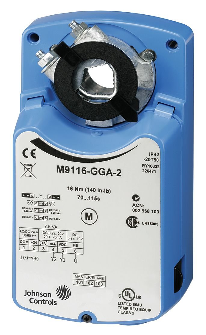 Johnson Controls M9116-GGA-2 Electric Actuator 140 in-lb (32 Nm) Torque