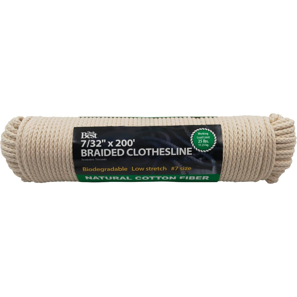 BSC PREFERRED Bsc Preferred 646547 Cotton Braided Clothesline 7x200