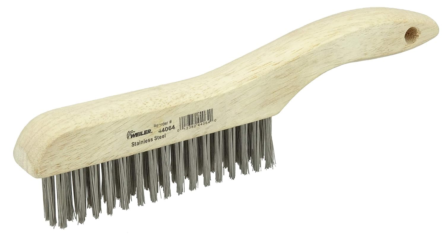 Weiler 44064 Wire Scratch Brush Stainless Steel 10 inches 4 x 16 Rows