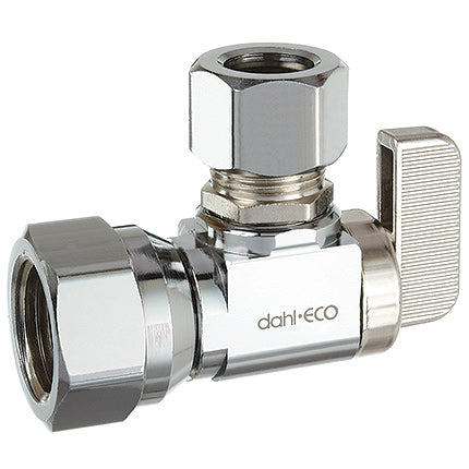 DAHL Dahl Valve 611-53-32 Mini-Ball Valve Supply Stop 1/2 FIP x 1/2 OD Comp