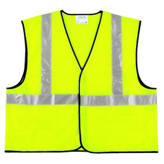 MCR Safety VCL2SLL Class II Economy Safety Vest Solid Large Lime