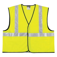 MCR Safety VCL2SLX4 Class II Economy Safety Vest Solid 4X-Large Lime