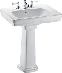 TOTO LPT532.8N#01 Promenade Lavatory and Pedestal with 8 Inch Centers Cotton White