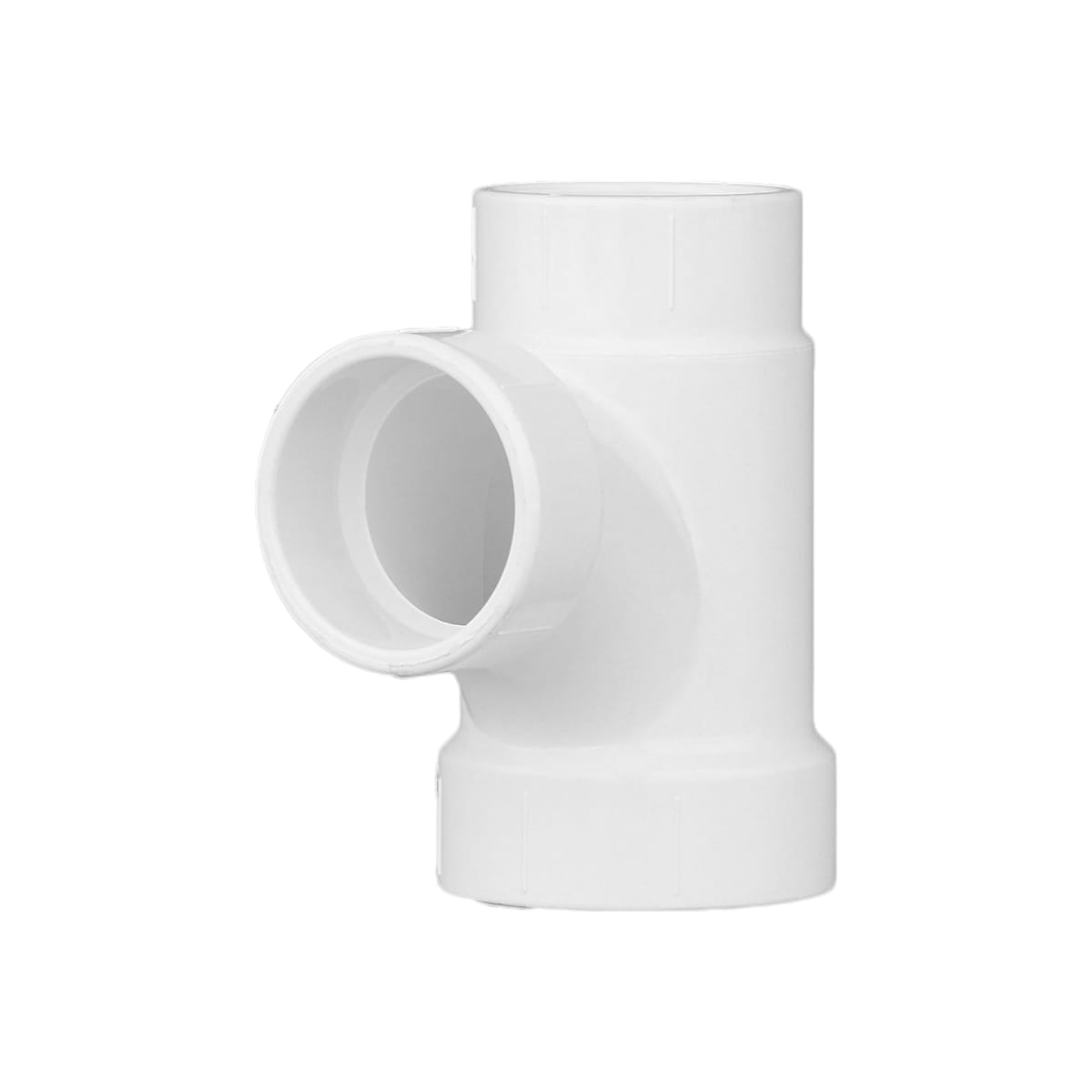 Charlotte Pipe 03469 2x1-1/2x1-1/2 Sanitary Tee (Reducing) - Hub x Hub x Hub - PVC DWV