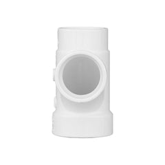 Charlotte Pipe 03469 2x1-1/2x1-1/2 Sanitary Tee (Reducing) - Hub x Hub x Hub - PVC DWV