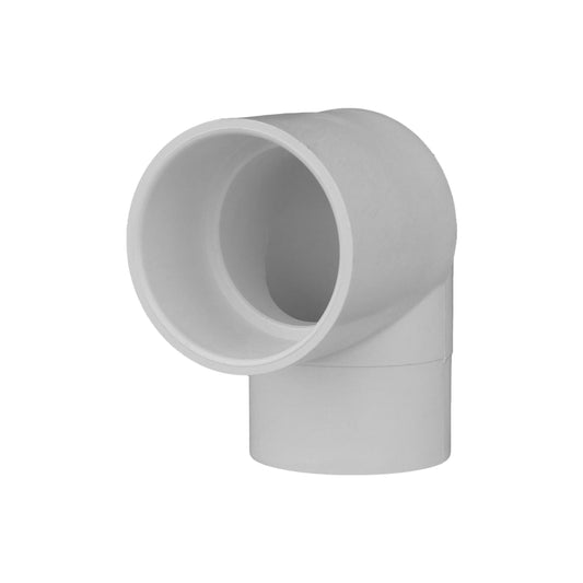 Charlotte Pipe PVC023041400 Plastic Elbow 90 Degree, 2 inch x 2 inch, PVC, Spigot x Socket, Schedule 40