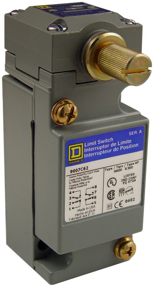 Square D 9007C62B2 Heavy Duty Limit Switch 2NC/2NO 10A @ 600V