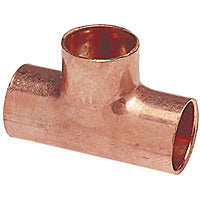 Nibco 9096050 Copper Reducing Tee, Solder Pressure 611-BH, 1/4 inch x 1/4 inch x 1/2 inch, C x C x C