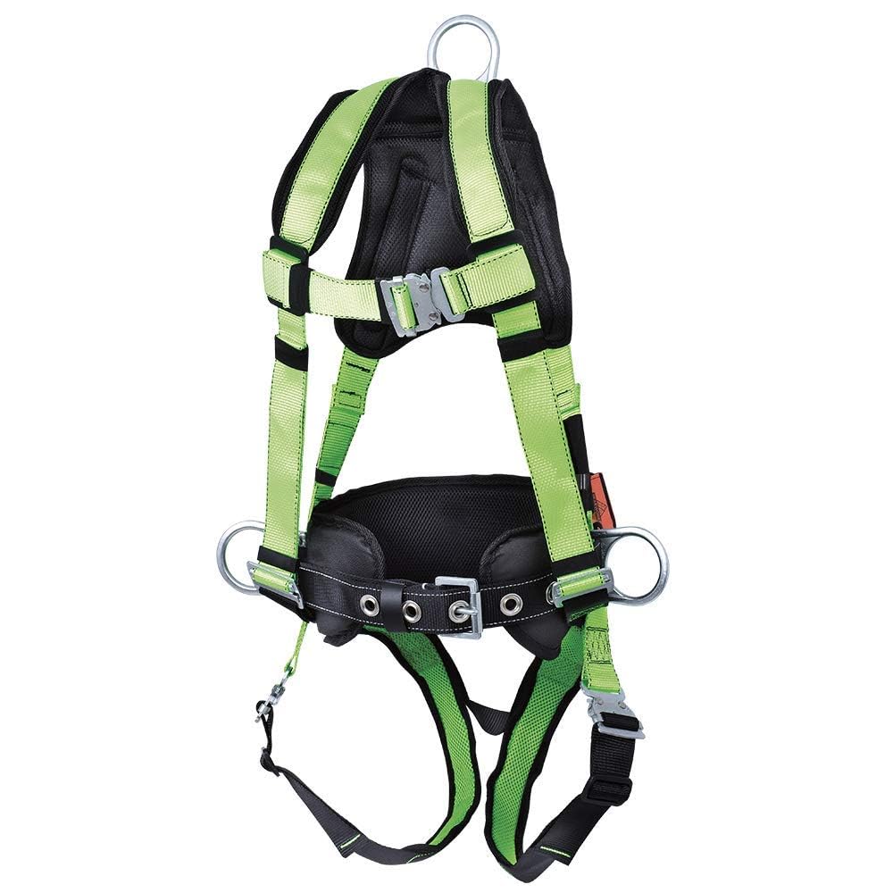 Peakworks V8255625 Full Body Padded Safety Harness with Back Support and Side D-Rings XXL