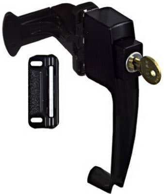 NATIONAL HARDWARE National Mfg N178-376 Push Button Key Latch Satin Black