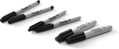 Sharpie 2135318 Permanent Markers Variety Pack Chisel Ultra-Fine Fine Tips Black 6 Count