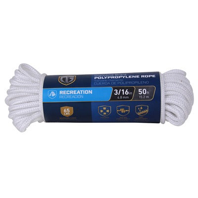 RICHELIEU Richelieu America Ltd. 644311 Polypropylene Rope 3/16 in X 50 Ft