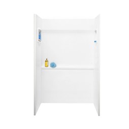 Swan SA03448.010 Shower Wall Veritek Alcove 34 x 48 Inch White Veritek 48 x 72 Inch