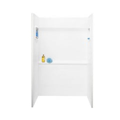 Swan SA03448.010 Shower Wall Veritek Alcove 34 x 48 Inch White Veritek 48 x 72 Inch