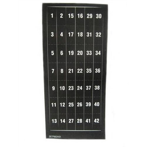CHEVRON PNEUMATIC TUBING Ch 267P963H01 1-42 Numbers for Pan Label Set