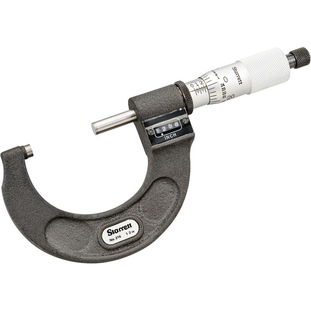 STARRETT Starrett 56156 Outside Micrometer 2 Inch Range