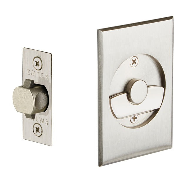 EMTEK Emtek 2015US15 Privacy Pocket Door Tubular Lock Satin Nickel