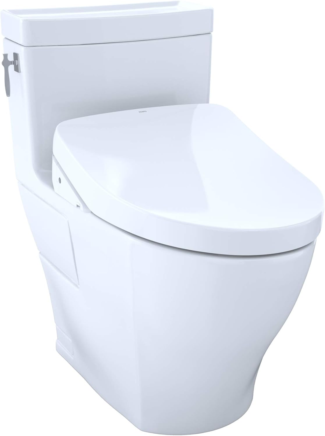 TOTO MW6263056CEFGA#01 Washlet+ Aimes One-Piece Elongated 1.28 Gpf Toilet With Auto Flush S550E Bidet Seat