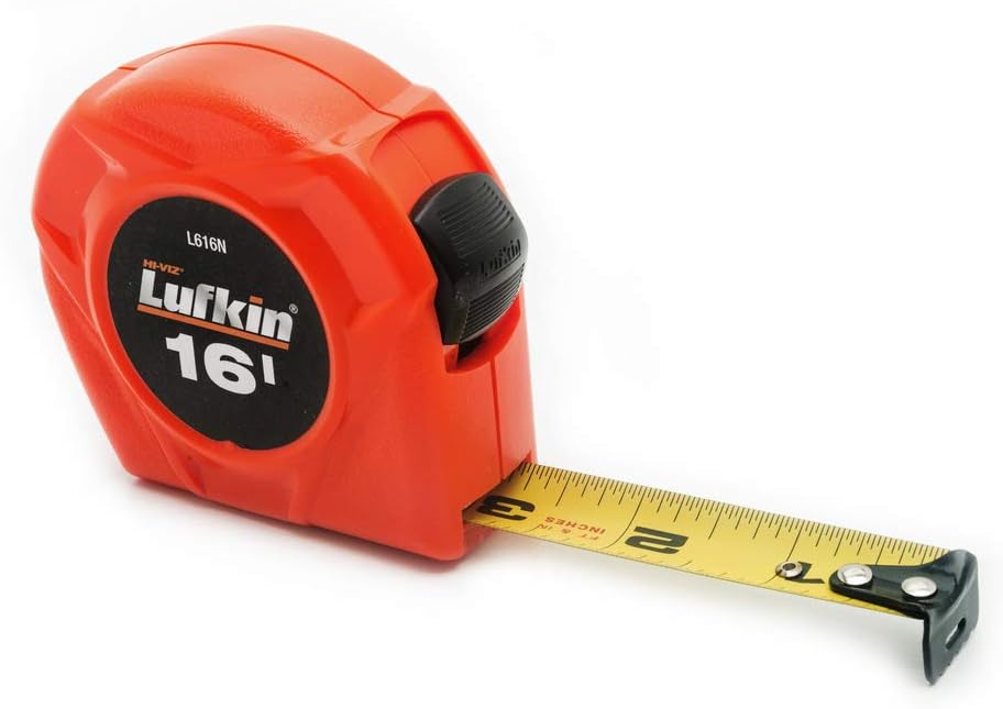 Lufkin L616N Hi-Viz Tape Measure 16 Feet Orange Case