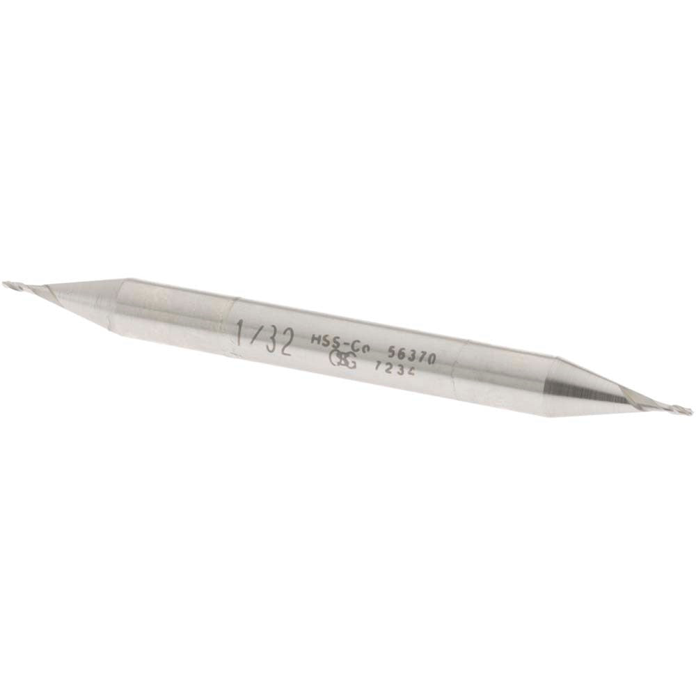 OSG Osg 5637000 Square End Mill 1/32 in 2 Flute Cobalt