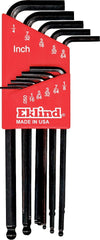 Eklind Tool 13211 Ball-Hex-L Key allen wrench - 11pc set SAE Inch Sizes .050-1/4 Long series