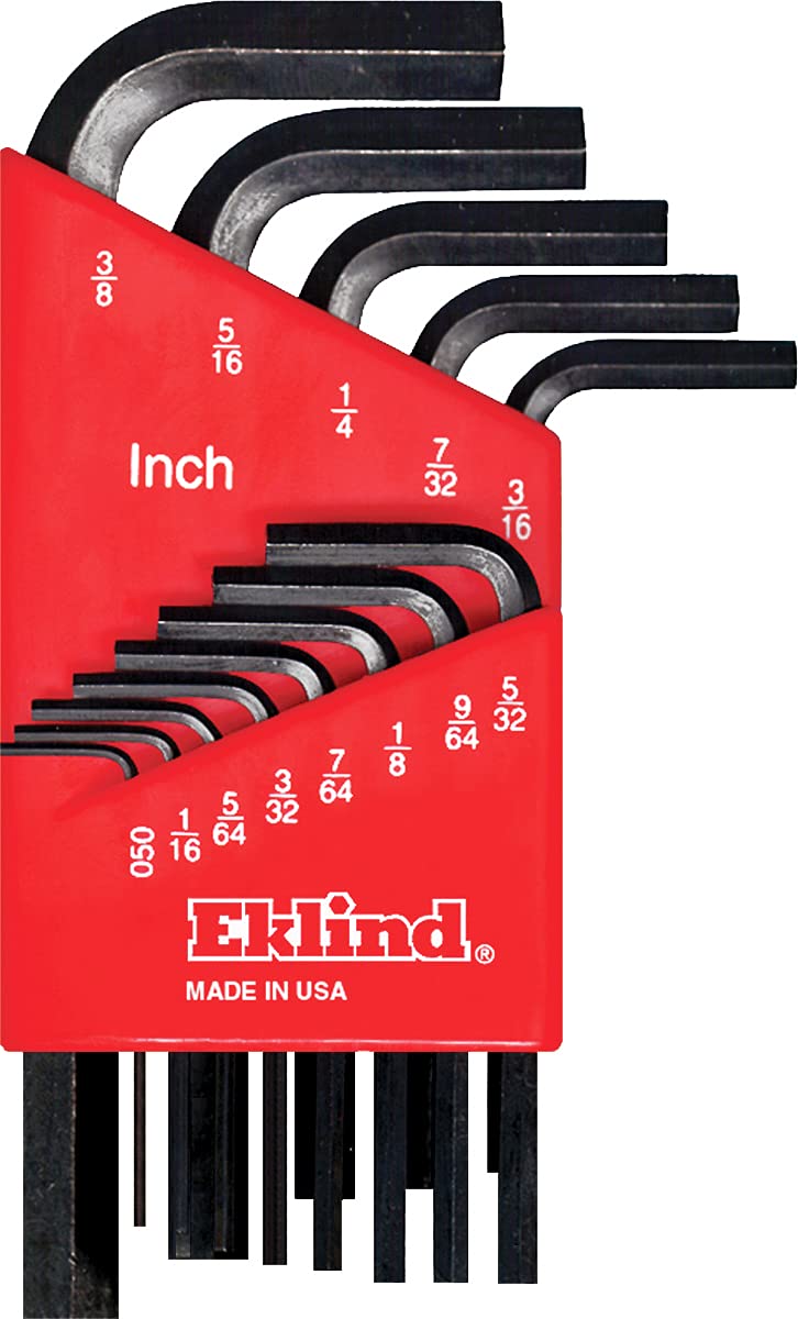 Eklind Tool 10113 Hex-L Key allen wrench - 13pc set SAE Inch Sizes