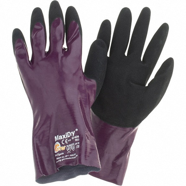 ATG Atg 56-426/L Work Gloves Large Nitrile Coated Purple
